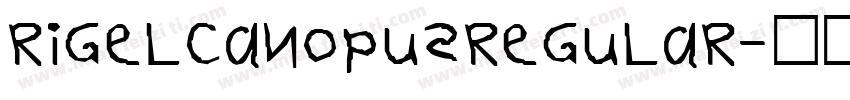 RigelCanopusRegular字体转换