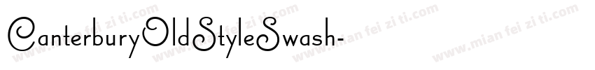 CanterburyOldStyleSwash字体转换