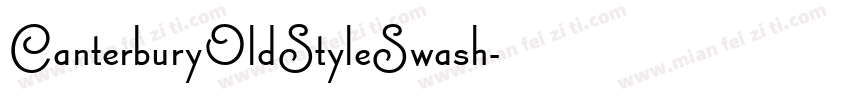 CanterburyOldStyleSwash字体转换