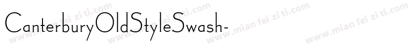 CanterburyOldStyleSwash字体转换