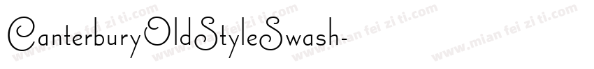 CanterburyOldStyleSwash字体转换