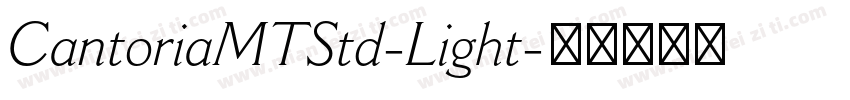 CantoriaMTStd-Light字体转换