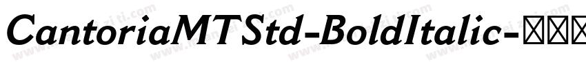 CantoriaMTStd-BoldItalic字体转换