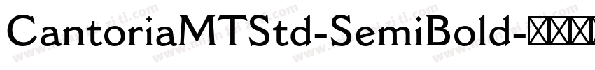 CantoriaMTStd-SemiBold字体转换