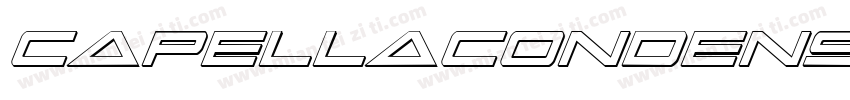 CapellaCondensed字体转换