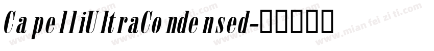 CapelliUltraCondensed字体转换