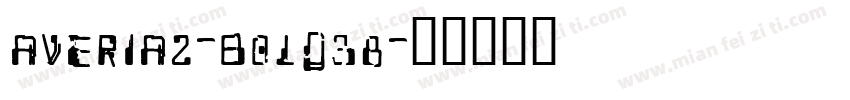 Averia2-Bold38字体转换