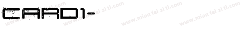 Card1字体转换