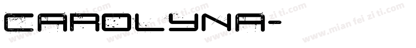 Carolyna字体转换
