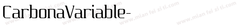 CarbonaVariable字体转换