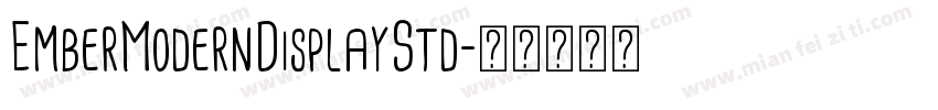 EmberModernDisplayStd字体转换