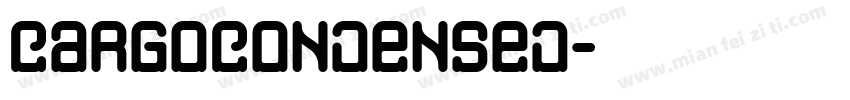 CargoCondensed字体转换