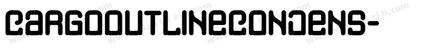 CargoOutlineCondens字体转换