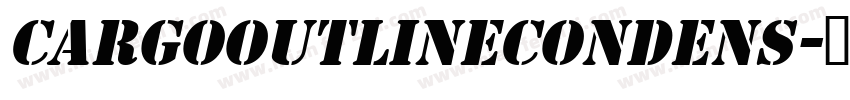CargoOutlineCondens字体转换