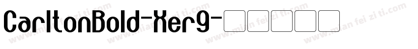 CarltonBold-Xer9字体转换