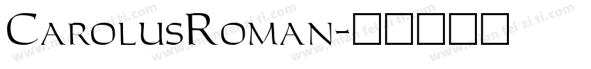 CarolusRoman字体转换
