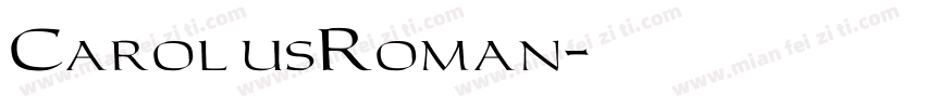 CarolusRoman字体转换