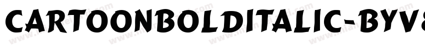 CartoonBoldItalic-ByV8字体转换