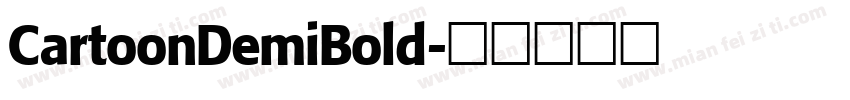 CartoonDemiBold字体转换
