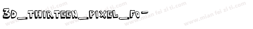 3d_thirteen_pixel_fo字体转换
