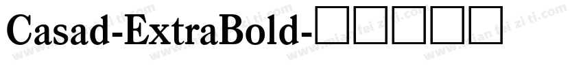 Casad-ExtraBold字体转换