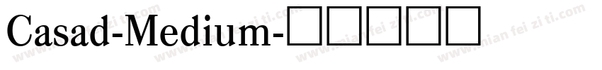 Casad-Medium字体转换
