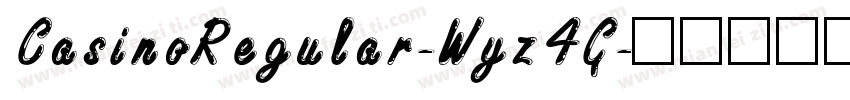 CasinoRegular-Wyz4G字体转换
