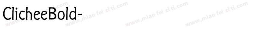ClicheeBold字体转换