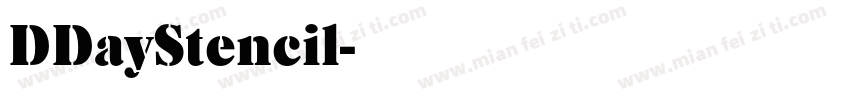 DDayStencil字体转换