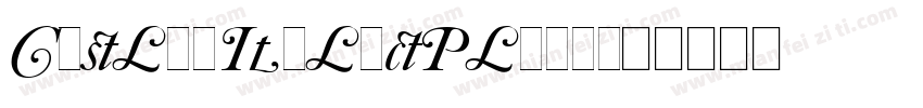 CaslonItalicPlain字体转换