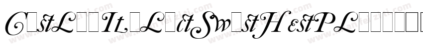 CaslonItalicSwashesPlain字体转换