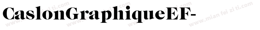 CaslonGraphiqueEF字体转换