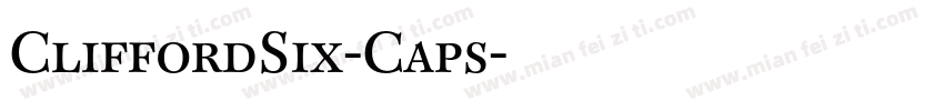 CliffordSix-Caps字体转换