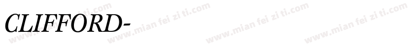 CLIFFORD字体转换