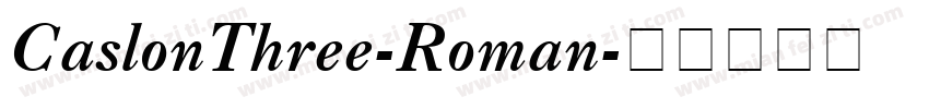 CaslonThree-Roman字体转换
