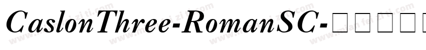 CaslonThree-RomanSC字体转换