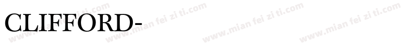 CLIFFORD字体转换