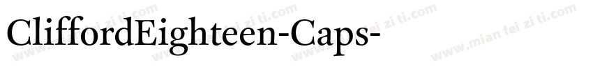 CliffordEighteen-Caps字体转换