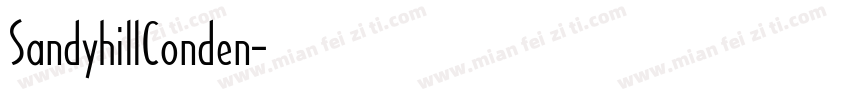 SandyhillConden字体转换