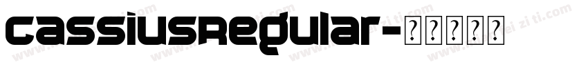 CassiusRegular字体转换