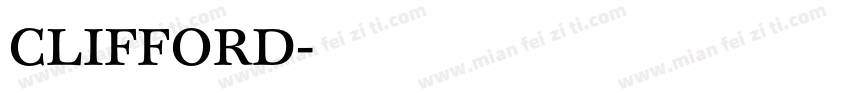CLIFFORD字体转换