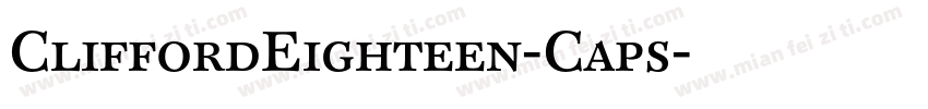 CliffordEighteen-Caps字体转换