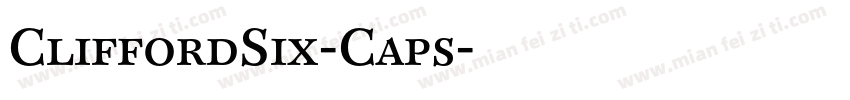 CliffordSix-Caps字体转换
