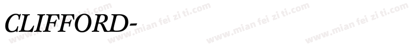 CLIFFORD字体转换