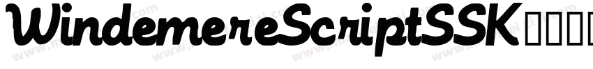 WindemereScriptSSK字体转换