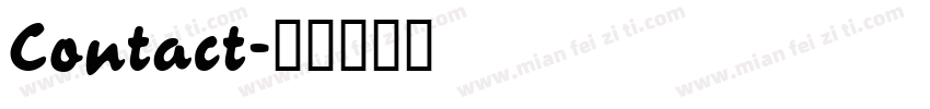 Contact字体转换