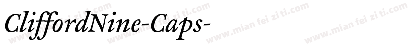 CliffordNine-Caps字体转换