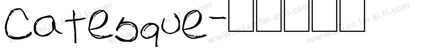 catesque字体转换