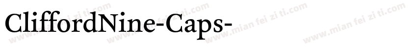 CliffordNine-Caps字体转换