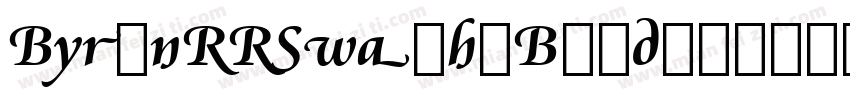 ByronRRSwash-Bold字体转换